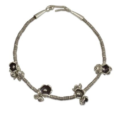 Alternate image for Silver charm bracelet Hill Tribe Nosegays