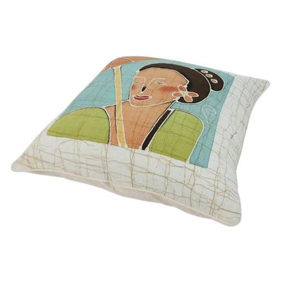 Alternate image for Cotton cushion covers Pair Eastern Women