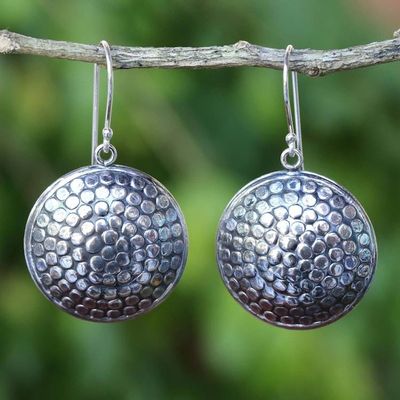 Alternate image for Artisan Crafted 925 Sterling Silver Earrings from Thailand Pollen