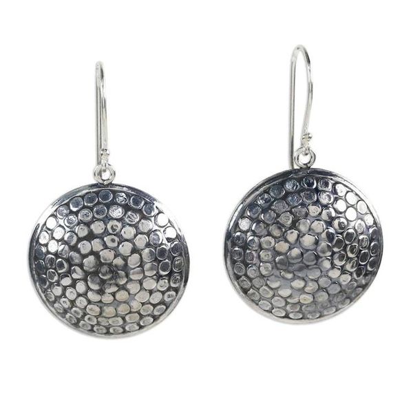Alternate image for Artisan Crafted 925 Sterling Silver Earrings from Thailand Pollen