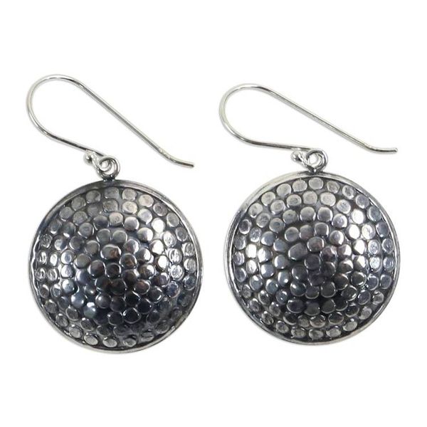 Alternate image for Artisan Crafted 925 Sterling Silver Earrings from Thailand Pollen