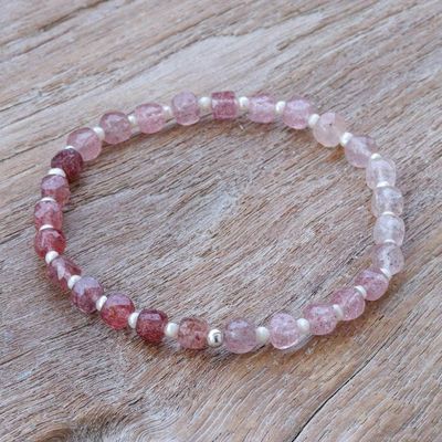Primary image for Handcrafted Quartz and Cultured Pearl Bracelet Colors of Chiang Mai