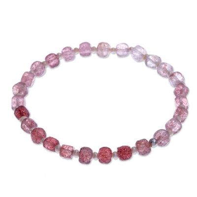 Alternate image for Handcrafted Quartz and Cultured Pearl Bracelet Colors of Chiang Mai