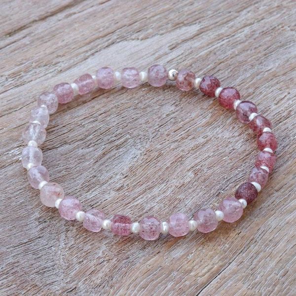 Alternate image for Handcrafted Quartz and Cultured Pearl Bracelet Colors of Chiang Mai