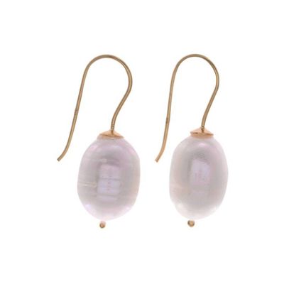 Alternate image for Classic 18k Gold-Plated Cultured Pearl Drop Earrings Timeless Flair