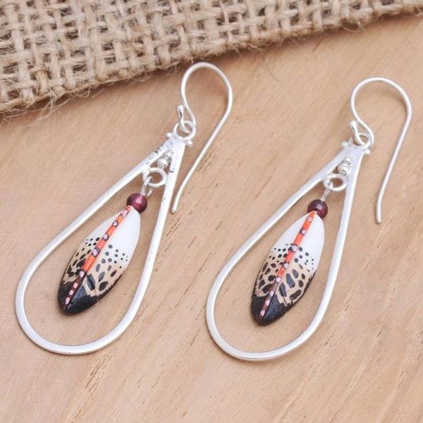 Alternate image for Artisan Crafted Garnet Dangle Earrings Flock Together