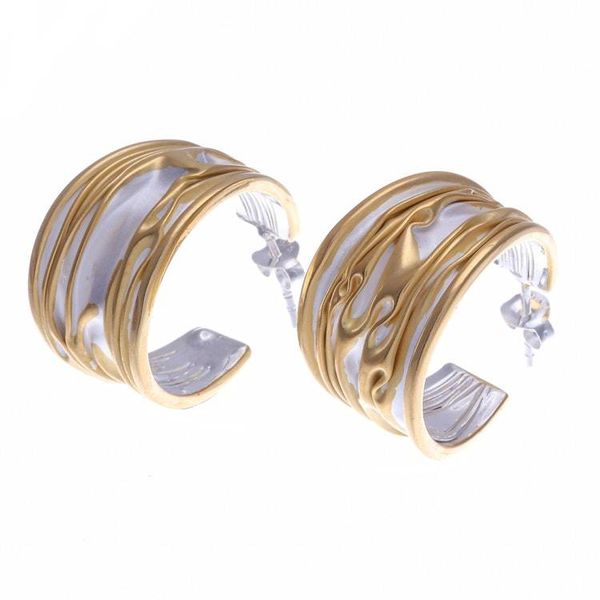Alternate image for Gold-Accented Half-Hoop Earrings from Thailand Sworn Friends