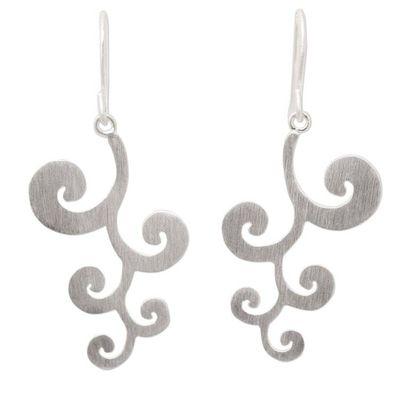 Alternate image for Unique Sterling Silver Dangle Earrings New Life