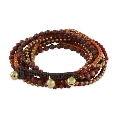 Alternate image for Boho Jasper Beaded Wrap Bracelet Boho Holiday