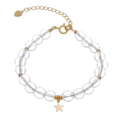 Alternate image for Handcrafted Gold-Plated Star Charm Bracelet from Thailand Crystal Night