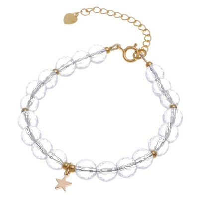 Alternate image for Handcrafted Gold-Plated Star Charm Bracelet from Thailand Crystal Night