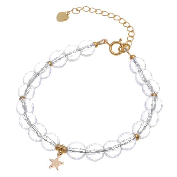 Alternate image for Handcrafted Gold-Plated Star Charm Bracelet from Thailand Crystal Night