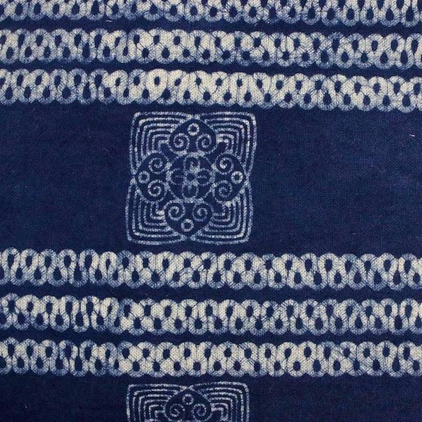 Alternate image for Hand Crafted Blue Batik Square Cushion Covers Pair Indigo Dreams