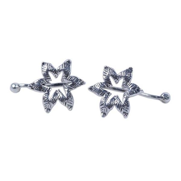 Alternate image for Handcrafted Sterling Silver Flower Ear Cuffs from Thailand Floral Summer