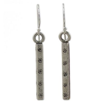 Alternate image for Hill Tribe 950 Silver Dangle Earrings Life