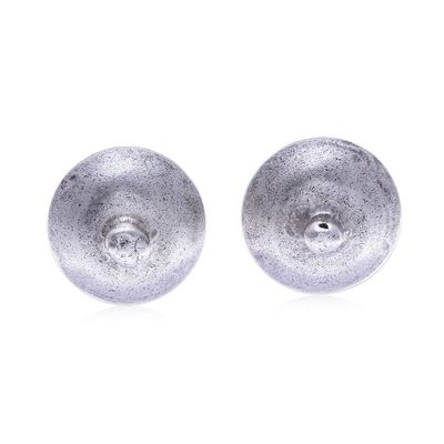 Alternate image for Spinning Top-Themed 950 Silver Double-Sided Button Earrings Spinning Top