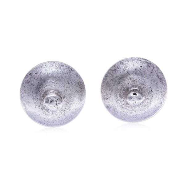 Alternate image for Spinning Top-Themed 950 Silver Double-Sided Button Earrings Spinning Top