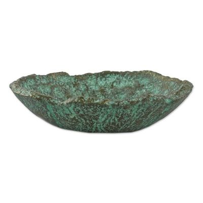 Alternate image for Artisan Crafted Recycled Paper Decorative Bowl from Thailand Exotic Ocean