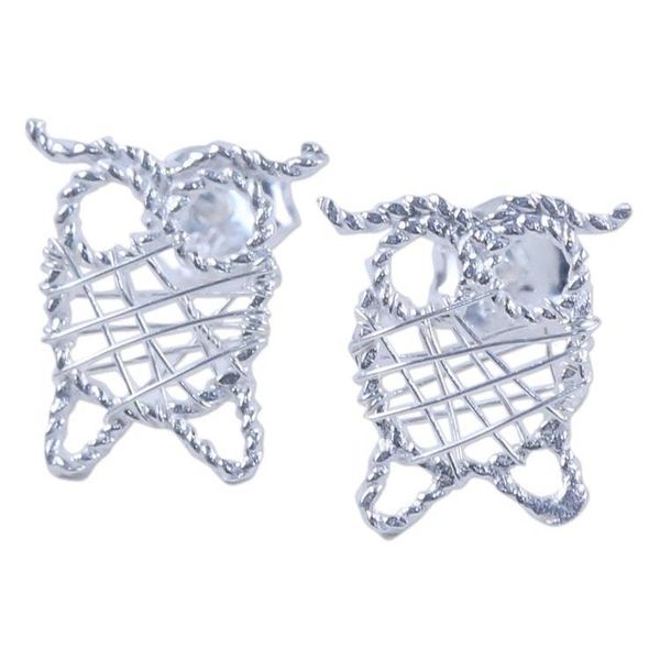 Alternate image for Thai Artisan Crafted 925 Sterling Silver Owl Drop Earrings Owl Wrap