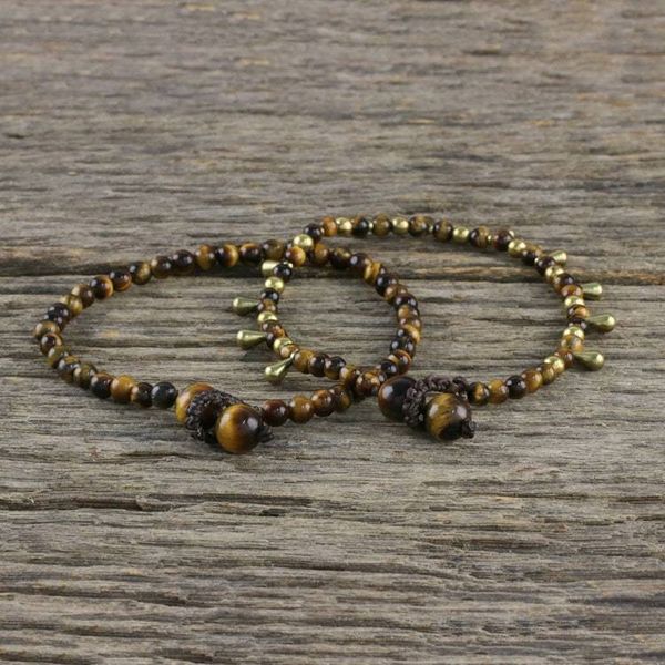 Alternate image for Tigers Eye Beaded Bracelets from Thailand Pair Beautiful Forever