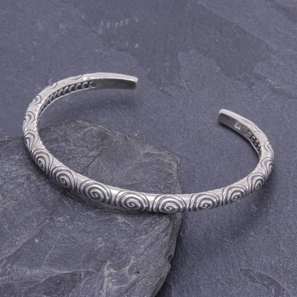 Alternate image for Handmade Karen Silver Spiral Cuff Bracelet Spiral Detour