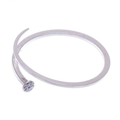 Alternate image for Fun Sterling Silver Nail Cuff Bracelet Nailed It