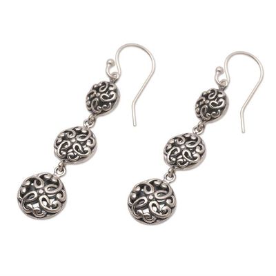 Alternate image for Handcrafted Sterling Silver Dangle Earrings from Bali Perfection in Nature