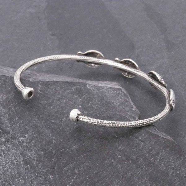Alternate image for Fish Family 950 Silver Cuff Bracelet Fish Family