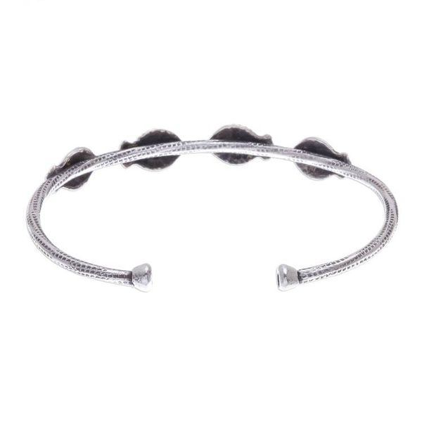 Alternate image for Fish Family 950 Silver Cuff Bracelet Fish Family