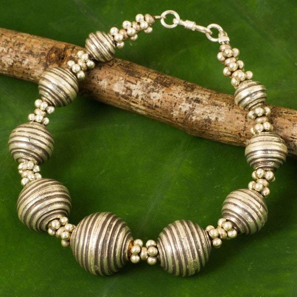 Alternate image for 950 Silver Bracelet Karen Hill Tribe Style Thai Jewelry Karen World