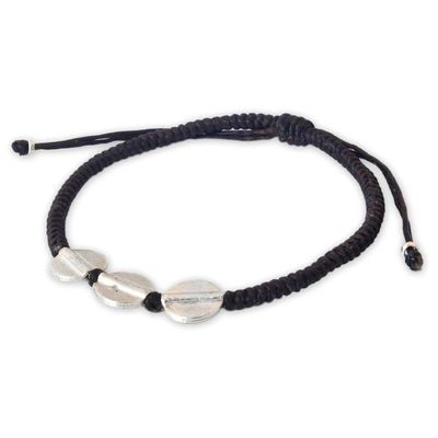 Alternate image for Unique Hill Tribe Silver Braided Bracelet Three Sisters