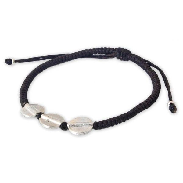 Alternate image for Unique Hill Tribe Silver Braided Bracelet Three Sisters