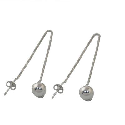 Alternate image for Thai Artisan Handmade 925 Sterling Silver Threader Earrings Feminine Dance