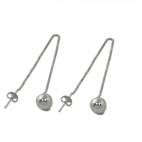 Alternate image for Thai Artisan Handmade 925 Sterling Silver Threader Earrings Feminine Dance