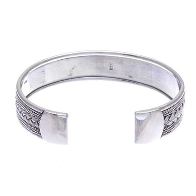 Alternate image for Braid and Rope Motif Sterling Silver Cuff Bracelet Karen Plaits