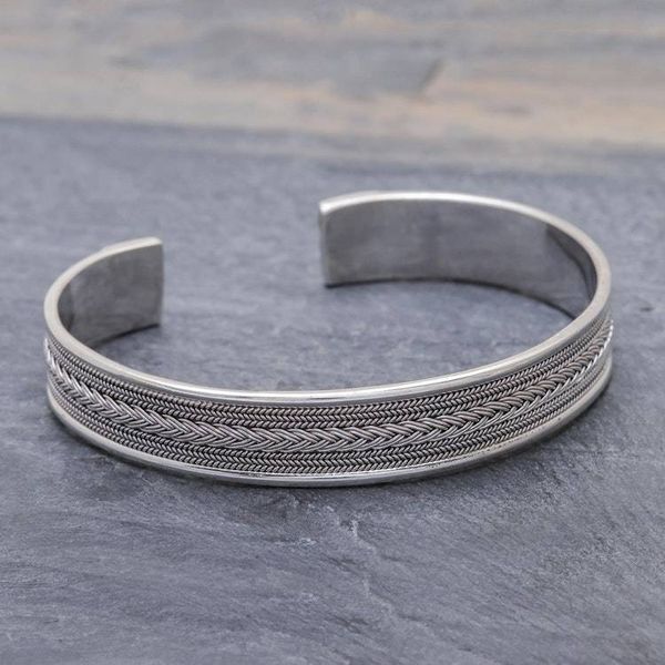 Alternate image for Patterned Sterling Silver Cuff Bracelet Patterns