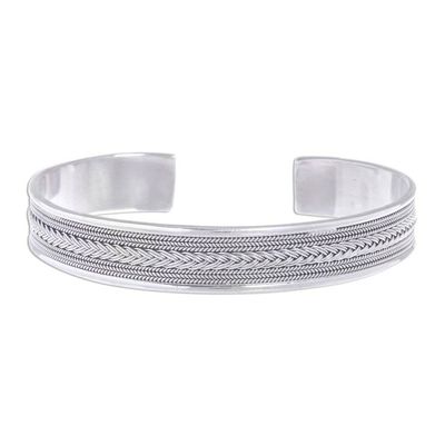 Alternate image for Patterned Sterling Silver Cuff Bracelet Patterns