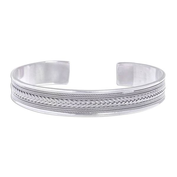 Alternate image for Patterned Sterling Silver Cuff Bracelet Patterns