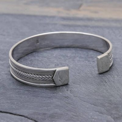 Alternate image for Patterned Sterling Silver Cuff Bracelet Patterns
