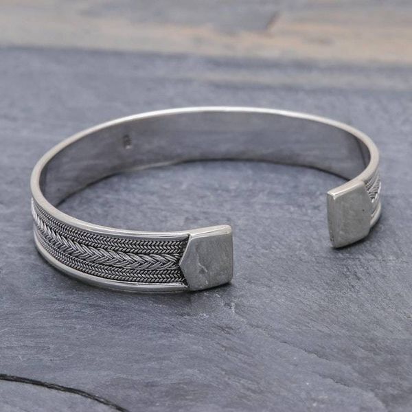 Alternate image for Patterned Sterling Silver Cuff Bracelet Patterns