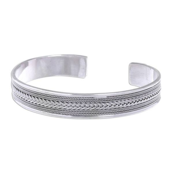 Alternate image for Patterned Sterling Silver Cuff Bracelet Patterns