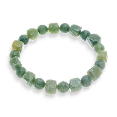 Alternate image for Stretch Bracelet with Round and Square Serpentine Beads Glorious Flair