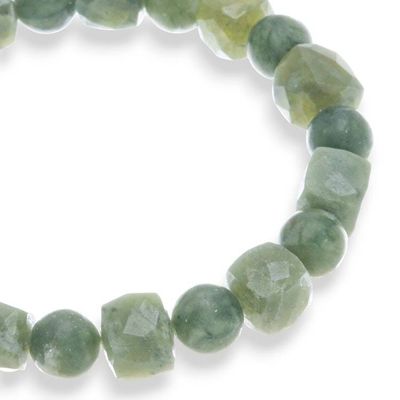 Alternate image for Stretch Bracelet with Round and Square Serpentine Beads Glorious Flair