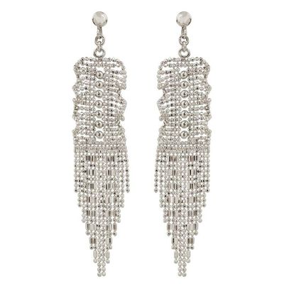 Alternate image for Thai Handcrafted Sterling Silver Waterfall Earrings Curtain Call