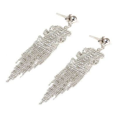 Alternate image for Thai Handcrafted Sterling Silver Waterfall Earrings Curtain Call