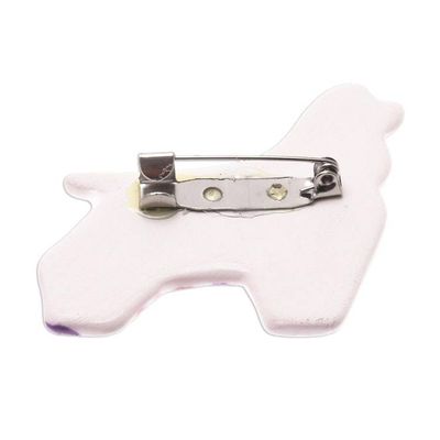 Alternate image for Floral Ceramic Cocker Spaniel Brooch Pin from Thailand Cocker Spaniel Flowers