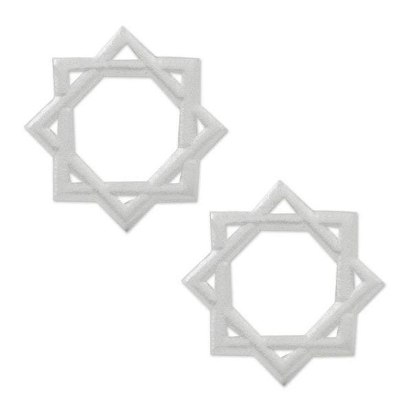Alternate image for Star of Lakshmi Sterling Silver Stud Earrings Star of Lakshmi