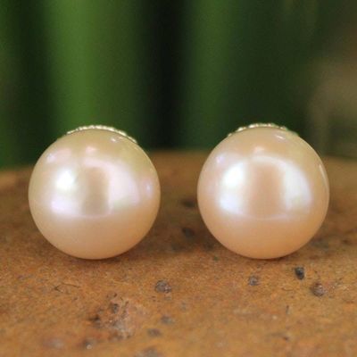 Alternate image for Hand Made Pearl Earrings Dawn Serenade
