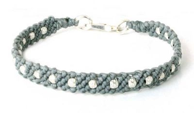 Alternate image for Fair Trade Silver Braided Bracelet Hill Tribe Harmony in Gray