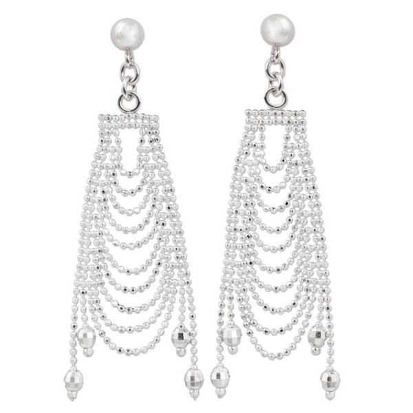 Alternate image for Original Sterling Silver Chandelier Earrings from Thailand Silver Gowns